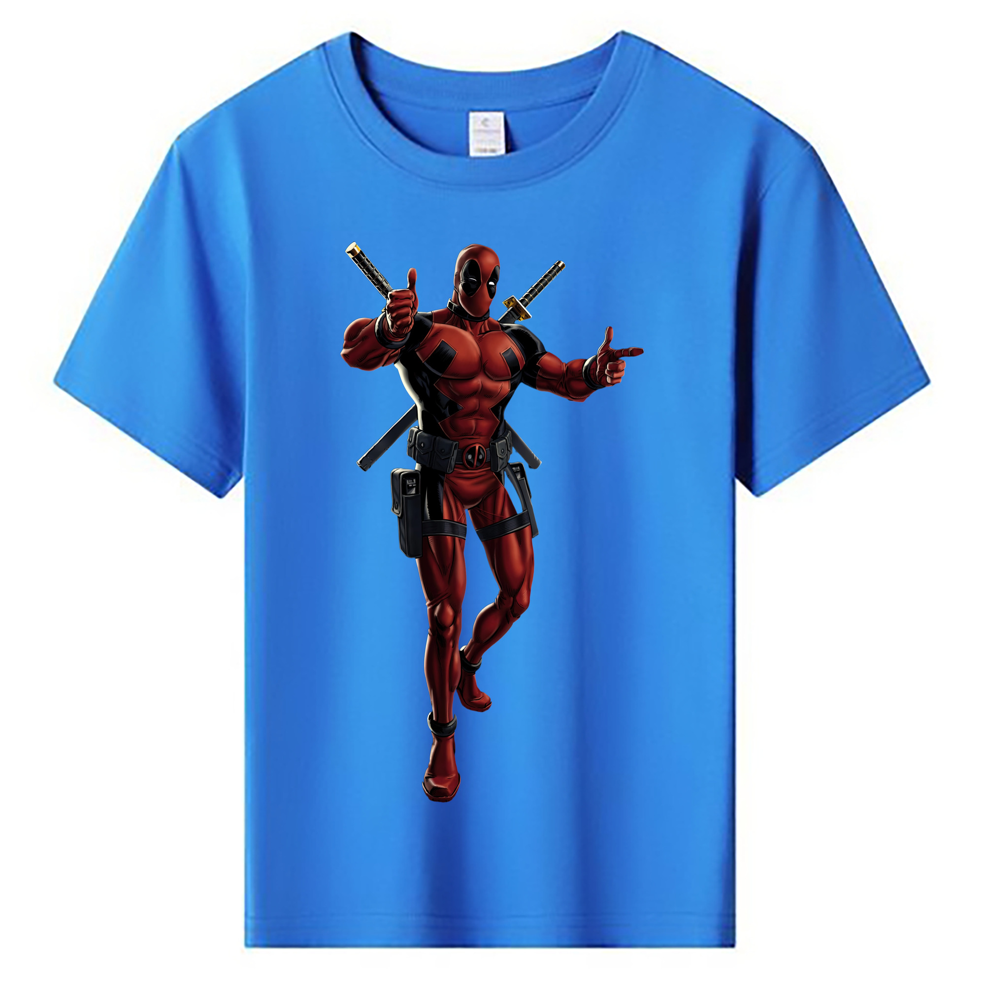 （画像用） Deadpool デッドプール 綿100％キッズTシャツ（フロントプリント）